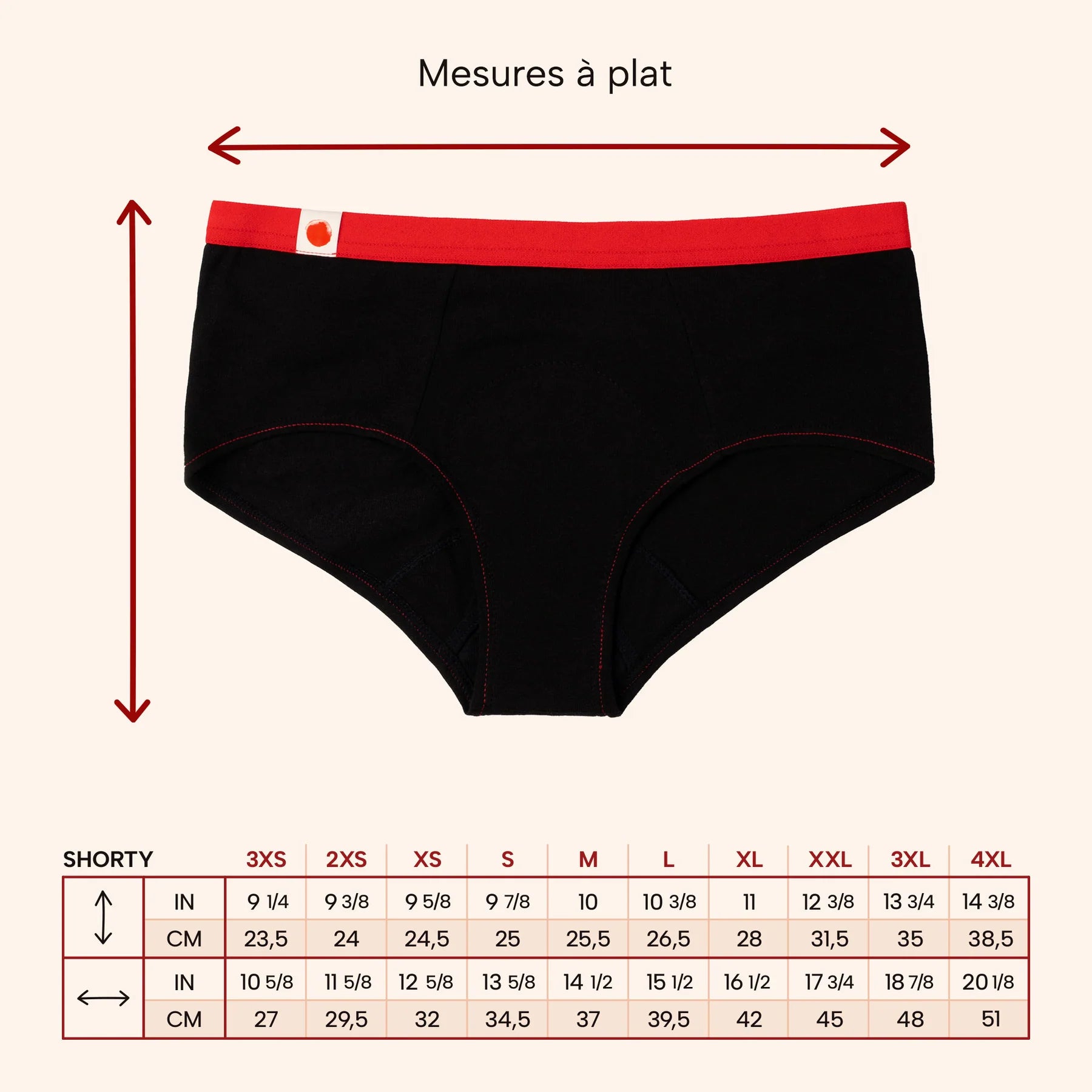 La Shorty - Culotte Menstruelle 3-en-1