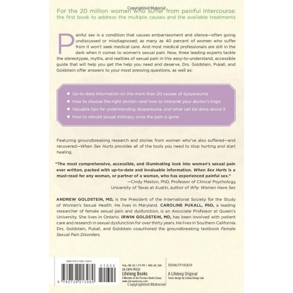 When Sex Hurts: A Woman's Guide to Banishing Sexual Pain - Andrew Goldstein, Caroline Pukall, Irwin Goldstein - Floravi